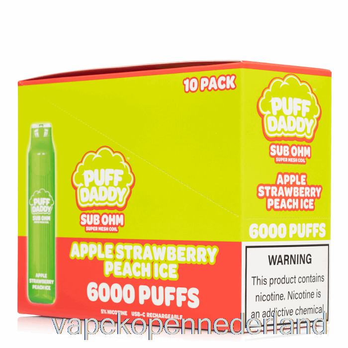 Elektronische Sigarettenvape [10-pack] Puff Daddy 6000 Wegwerp